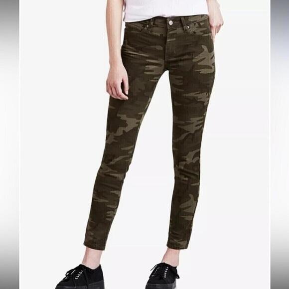 New LEVI'S Women's 711 Skinny Ankle, pants Jeans camo size 00, waist 24 - Picture 6 of 12